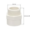 TOP-VIGOR 2Pcs PVC Pipe Fitting, 40mm Slip X G1-1/4 Male