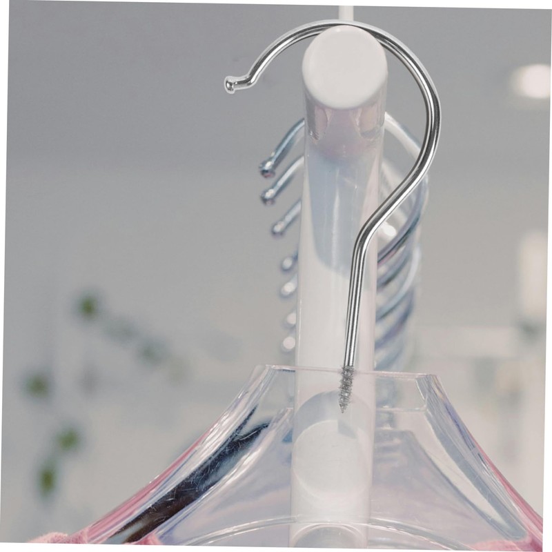 WATIIFUFU Pack of 10 Clothes Hanger Hooks Accessories Multi-Purpose Screw