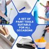 27 Piece Professional Paint Roller Kit with Extension Pole, Brushes,