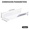 YOHOM Adhesive White Floating Shelves Bathroom Wall Organizer Shower Caddy