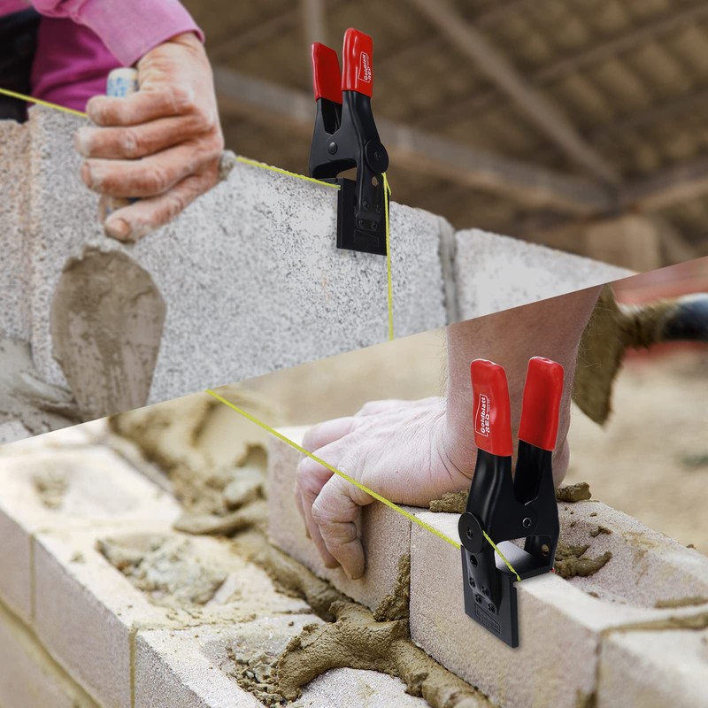 Goldblatt 4 Pieces Mason Line Clamps & Mason Line String