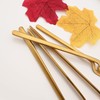JASHII Matte Gold Hangable Silverware Set, Stainless Steel Flatware Set,