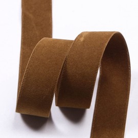 LATUROP 10 Yards/Roll 1-1/2 inch Brown Double Face Velvet Ribbon for DIY Bows for Crafts Clothing Accessories