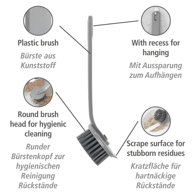 WENKO Simo Washing Up Brush for Rinsing Made of Plastic