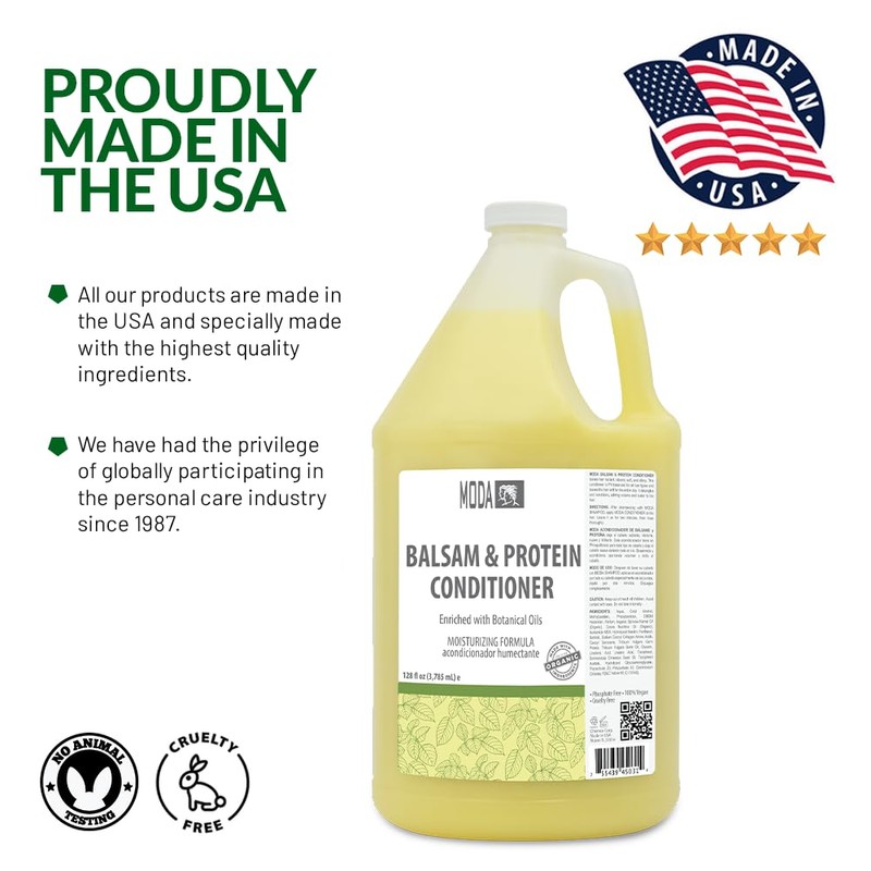 MODA - Moisturizing Conditioner for all Hair Types, Balsam and