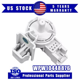 For Whirlpool, For Maytag, For Kenmore WPW10448876 Washer Water-level Pressure Switch W10448876 PS11754877 WFW86HEBW2