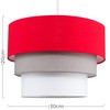 MiniSun Round Modern 3 Tier Fabric Ceiling Pendant Lamp Light