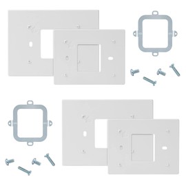 2 Pack Thermostat Wall Plate Compatible with Honeywell Home THP2400A1027W Coverplate Assembly Wall Mount Plate -Snow
