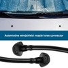 eMagTech 2pcs Car Windscreen Washer Jet Nozzle Hose Connector Windshield