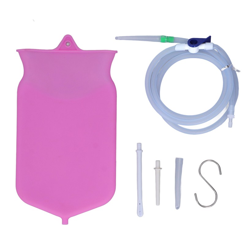 Silicone Enema Bag Kit Intestinal Cleansing Enema Douche Combination Set