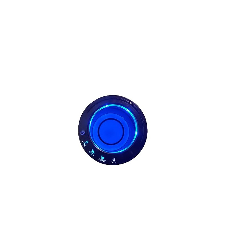 FR Touch Function Cup Holder with Drink Cooling Fan, Blue