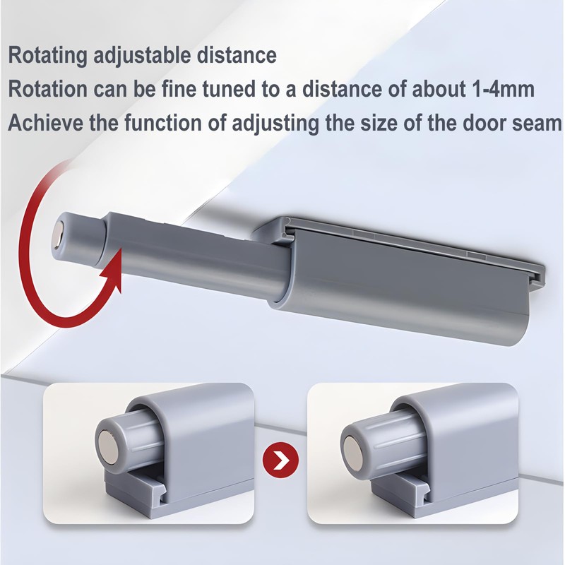 10 PCS Push to Open Door Catches, Soft Close Magnetic
