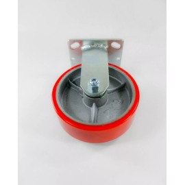 Hy-Weld 6" x 2" Polyurethane On Cast Iron (Red) - Rigid