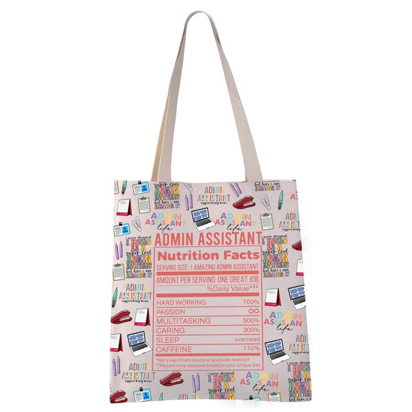 Admin Assistant Tote Bag Administrative Assistant Appreciation Gift Office Staff