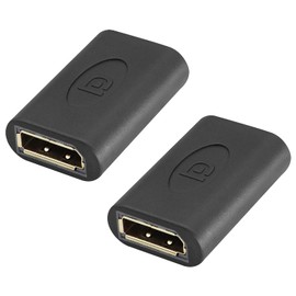zdyCGTime DP(Display Port) Female to DP Female Adapter Converter,DisplayPort Coupler Adapters,4K Displayport Female HD Extension Coupler Compatible with Laptops,Projectors,Monitors,etc.(2Pack)