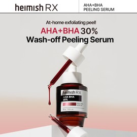 HEIMISH RX AHA BHA 30% Peeling Serum - Wash-off Peeling Serum, Chemical Peel for Blackheads, Pore and Sebum, Gentle Face Exfoliant for Oily and Acne-prone skin, Korean Skincare, 35ml (1.18 fl. oz)