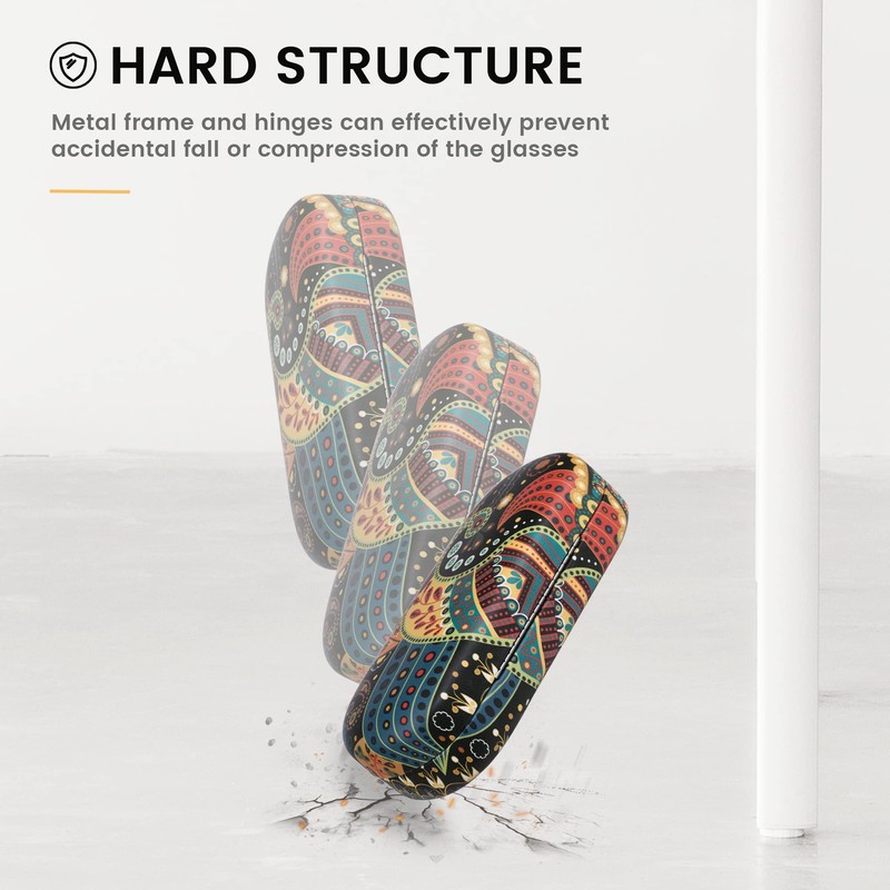 molshine Sunglasses Case Hard Shell Leather Classic Large Glasses Case