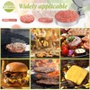 HTT Global Burger Press with 100 Wax Discs, Aluminium Hamburger