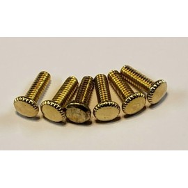 Lamp SET OF 6 SHADE SCREWS 1/2" BRASS PLATED 8/32 THREAD LAMP PART NEW 57002J
