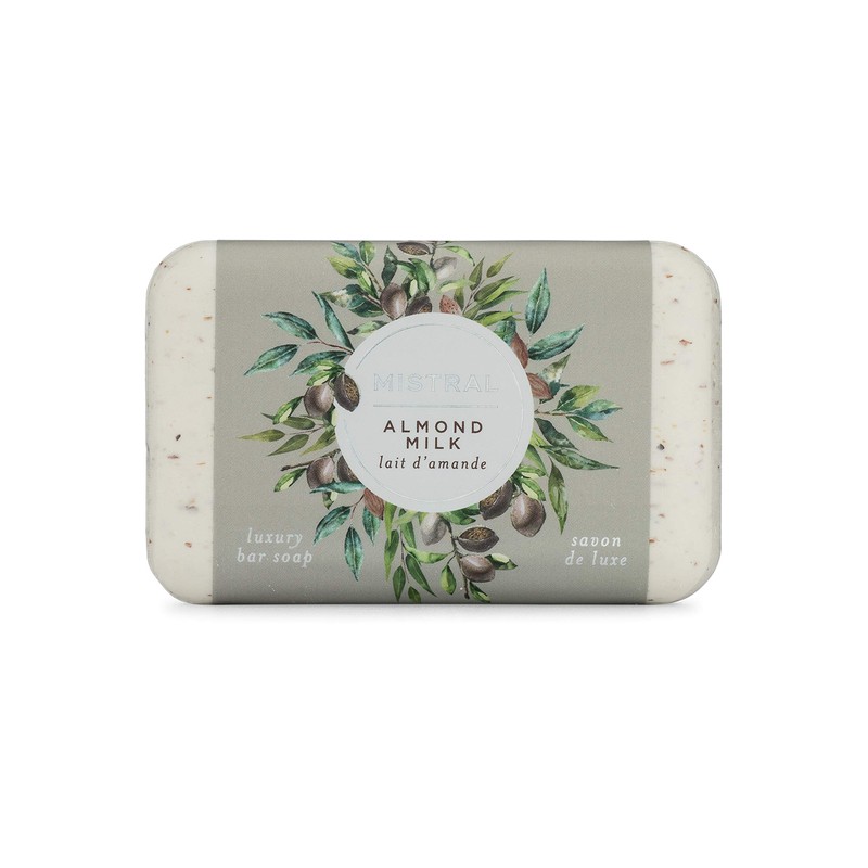 Mistral Classic Bar Soap, Almond Milk, 2 Bars