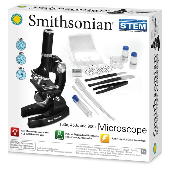 SmithsonianNSI 150x/450x/900x Microscope Kit