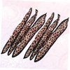 Baluue 6pcs Leopard Print Sponge Hair Rollers for Heatless Curls