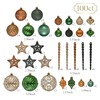 100ct Christmas Tree Decorations Ball Ornaments Set