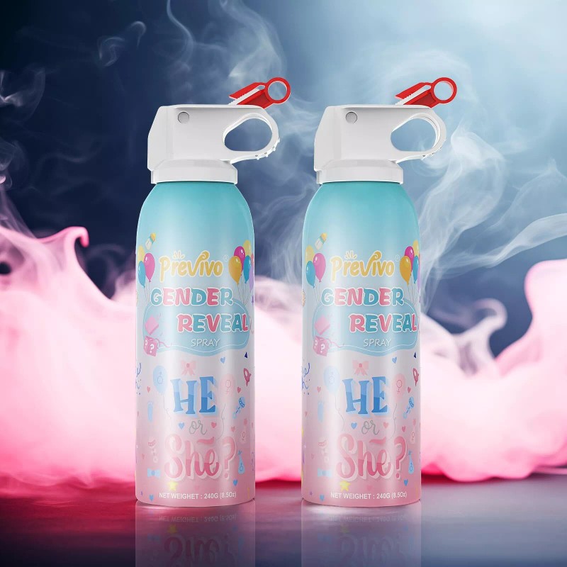 Previvo Gender Reveal Fire Extinguisher Set - 2 Pcs Pink