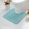 MIULEE Absorbent WC Toilet Rug Non Slip U Shape Bath