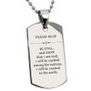 Tioneer Stainless Steel Be Still and Know Psalm 46:10 Dog