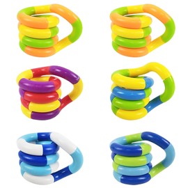 6 PCS Fidget Toy, Fidget Bracelet, Toy to Improve Focus and Concentration, Silent Fidget Toys for Boy Girl Man Women Hand-Eye Coordination Special Needs (Color 5)