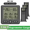 zaqwsx Weather Station Indoor/Outdoor Wireless Sensors Digital Thermometer Hygrometer LED