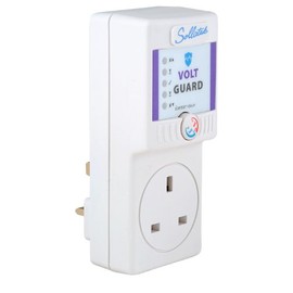 Sollatek VoltGuard - Surge and High & Low Voltage Protection - UK Socket - 7A with iSense ideal for home and office electrical equipment