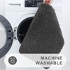 smiry U-Shape Toilet Mat, Extra Soft Pedestal Mat for Toilet,