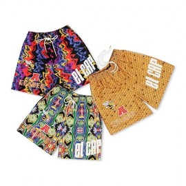 Men's Beachwear Board Shorts Rash Guard Swim Bottoms Beach Shorts TK81 L/Red 5ea