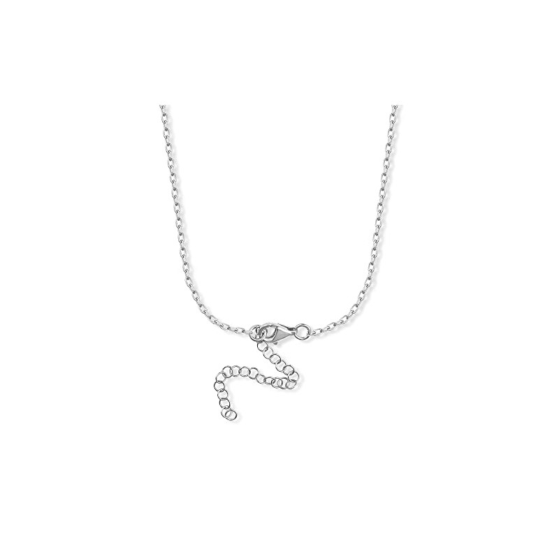 Dkeniz (Letter chain L), Sterling Silver, Cubic Zirconia