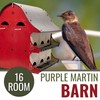 16 Family Purple Martin Barn, Durable Polypropylene Plastic, Easy Assembly,