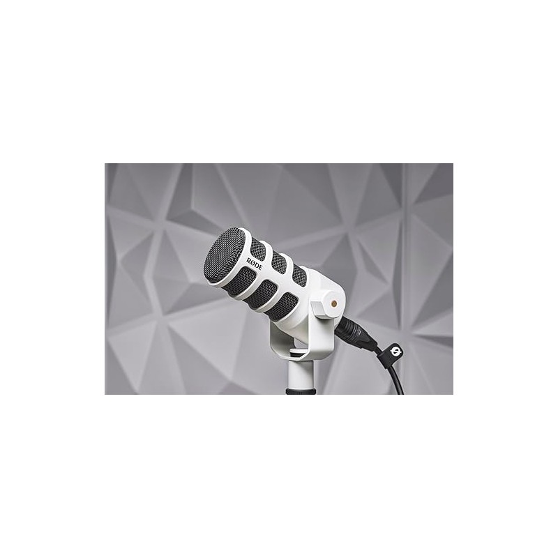 RØDE PodMic Micrófono cardioide dinámico de difusión - Blanco