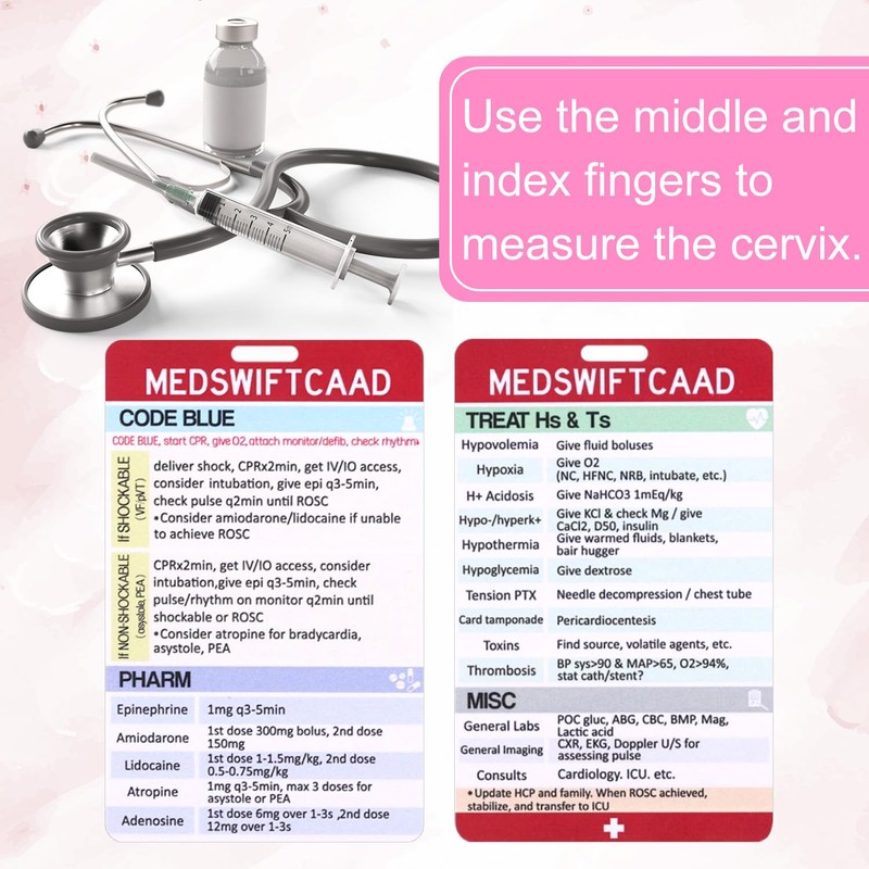 BOXOB MedSwift ACLS CPR Code Blue ID Nurse Badge Buddy