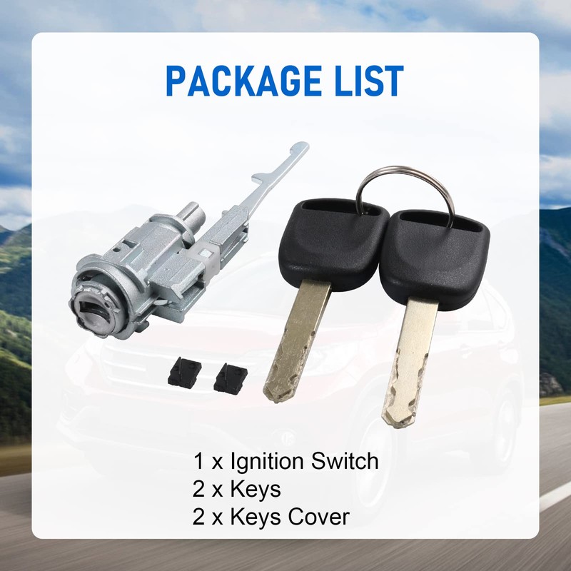 DICMIC Ignition Switch Lock Cylinder with Key Compatible with Honda