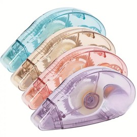 4 Pack Glue Roller, 32m Double Sided Tape Dispenser, 0.31in X 26.25ft Glue Tape Roller, Double Sided Tape Roller for Scrapbook Accessories School Home Office Crafting, Cards, Journal (8m X 8mm)