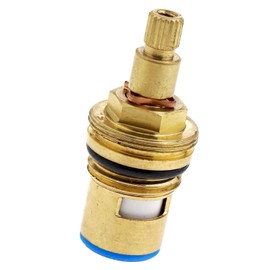 1 x 1/2 Inch Ceramic Valve Top for Two-Handle Fittings Tap Brass Cold Water