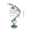 YIYIBYUS Table Lamp Flower Shaped Atmosphere Night Light Green LED