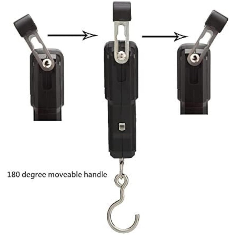 Digital Hanging Luggage Scale, Electronic Hook Scale with LCD Display,