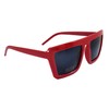 Komonee Sunglasses Red Thick Frame Black Lens Tint Glasses Designer