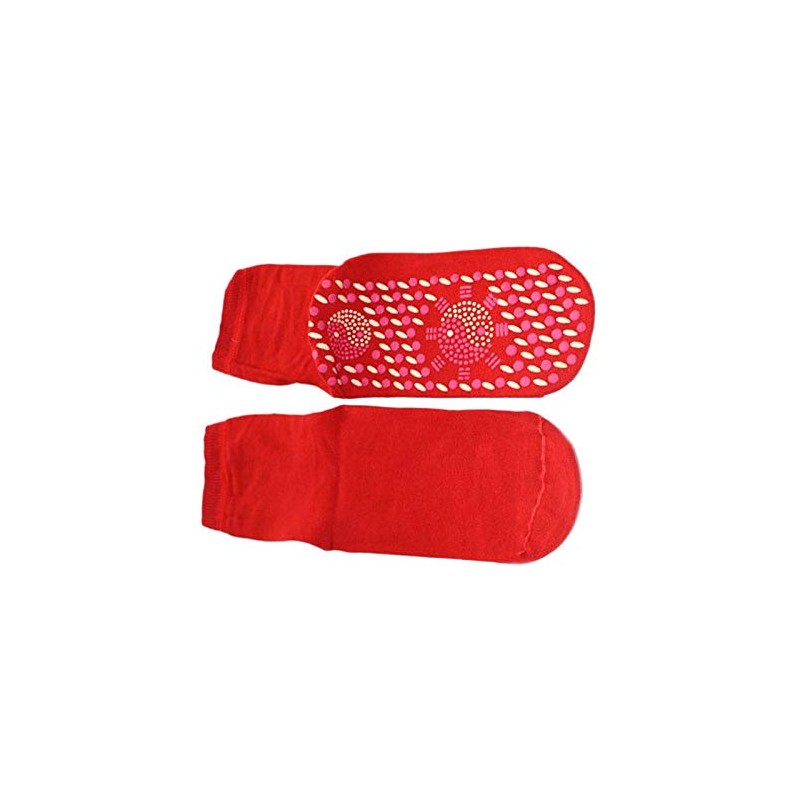 Shop Unisex Magnetic Self Heating Yoga Socks - Red