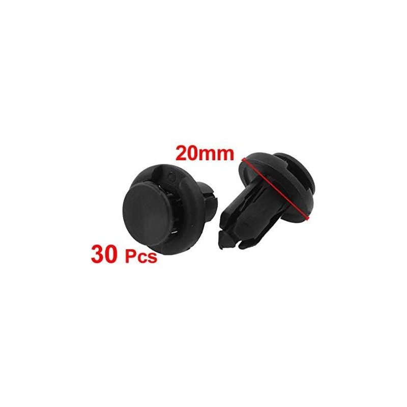 30pcs 10mm Hole Plastic Rivets Trim Fixing Clips for Toyota
