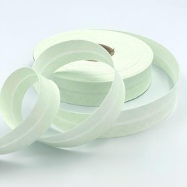 Craft Cult 25mm Wide Grain Print Printed Pattern Bias Binding Tape - 25 Metre Roll (51 - Light Green)