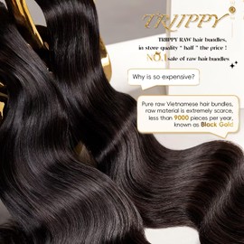 TRIIPPY RAW Vietnamese Hair Bundles Body Wave,Only 9,000 Produced Per Year.Get Great Experience More Than Five Years.(20 inch),No.1 Sales of Raw Hair Bundles