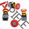 APIELE 22mm Red Stop Singal Mushroom Emergency Stop Push Button